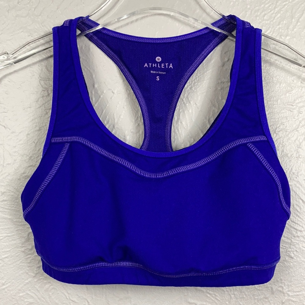 Athleta Purple Blue Sports Bra Size Small